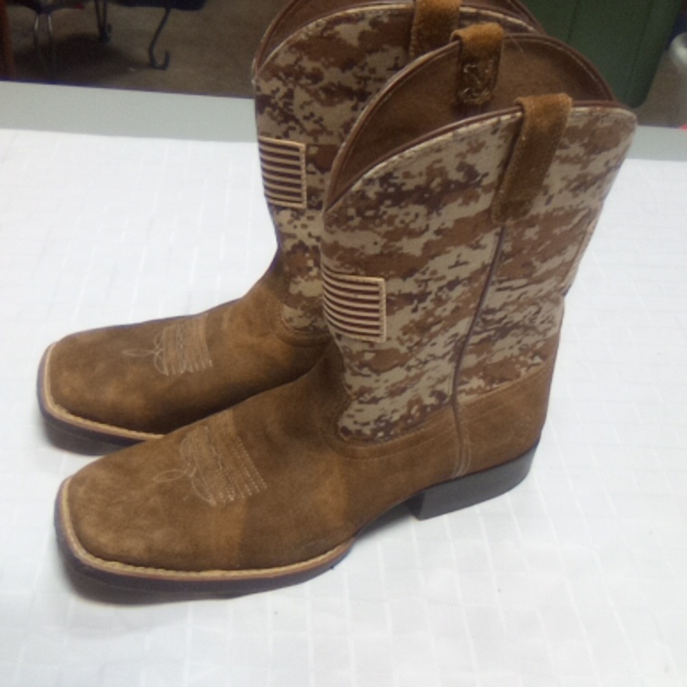 Men's Brown Camo Cowboy Boots